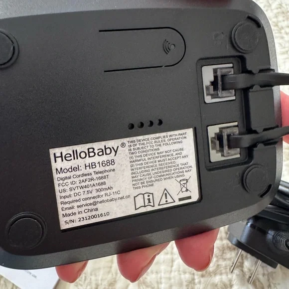 Hello Baby Black Cordless Telephone 🦋 - Picture 7 of 7